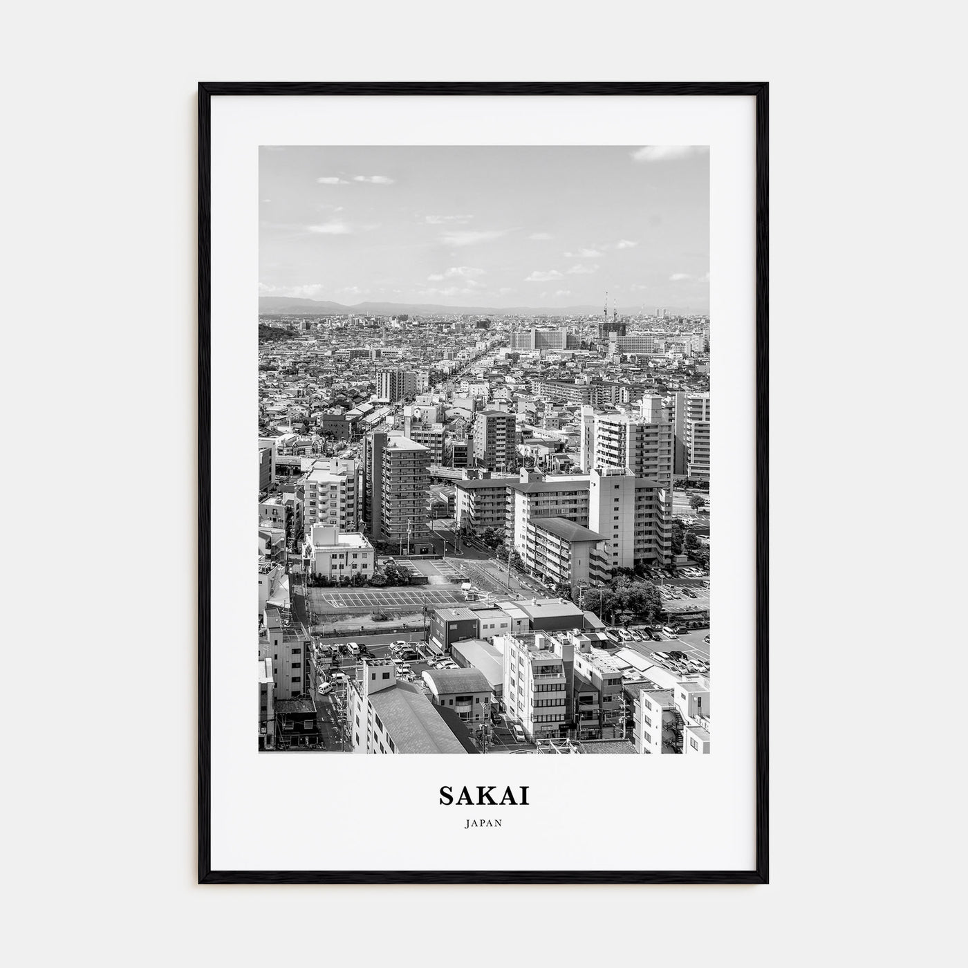 Sakai Portrait B&W Poster