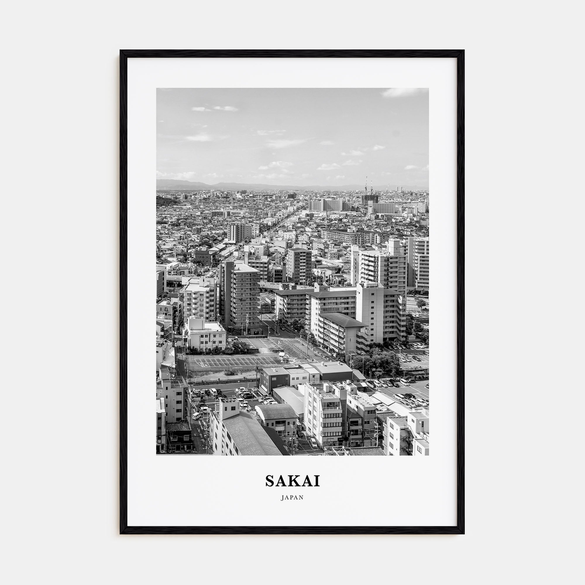 Sakai Portrait B&W Poster