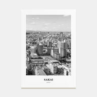 Sakai Portrait B&W Poster