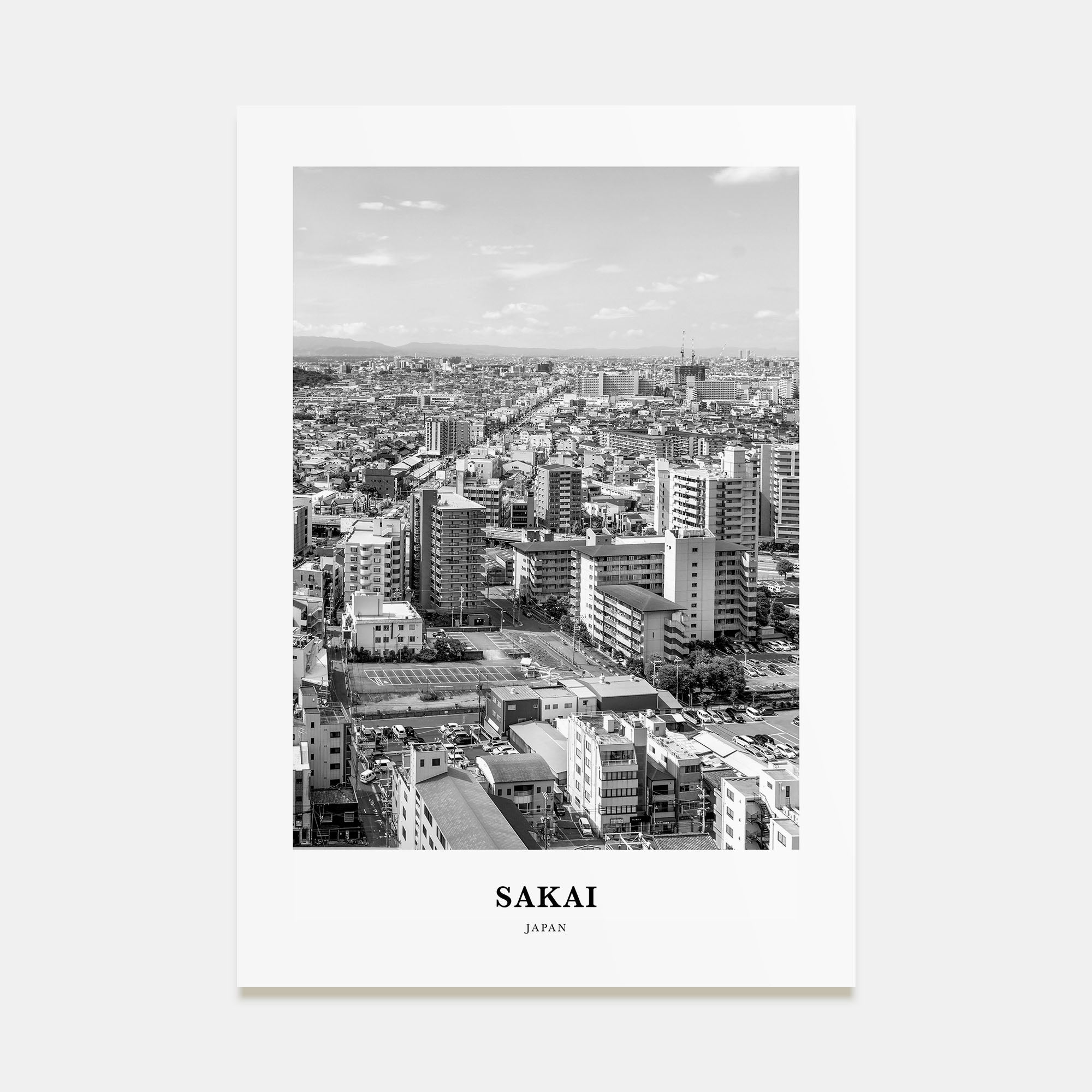 Sakai Portrait B&W Poster
