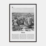 Sakai Travel B&W Poster