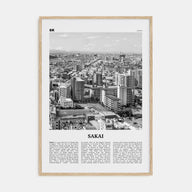 Sakai Travel B&W Poster