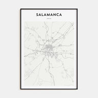Salamanca Map Portrait Poster