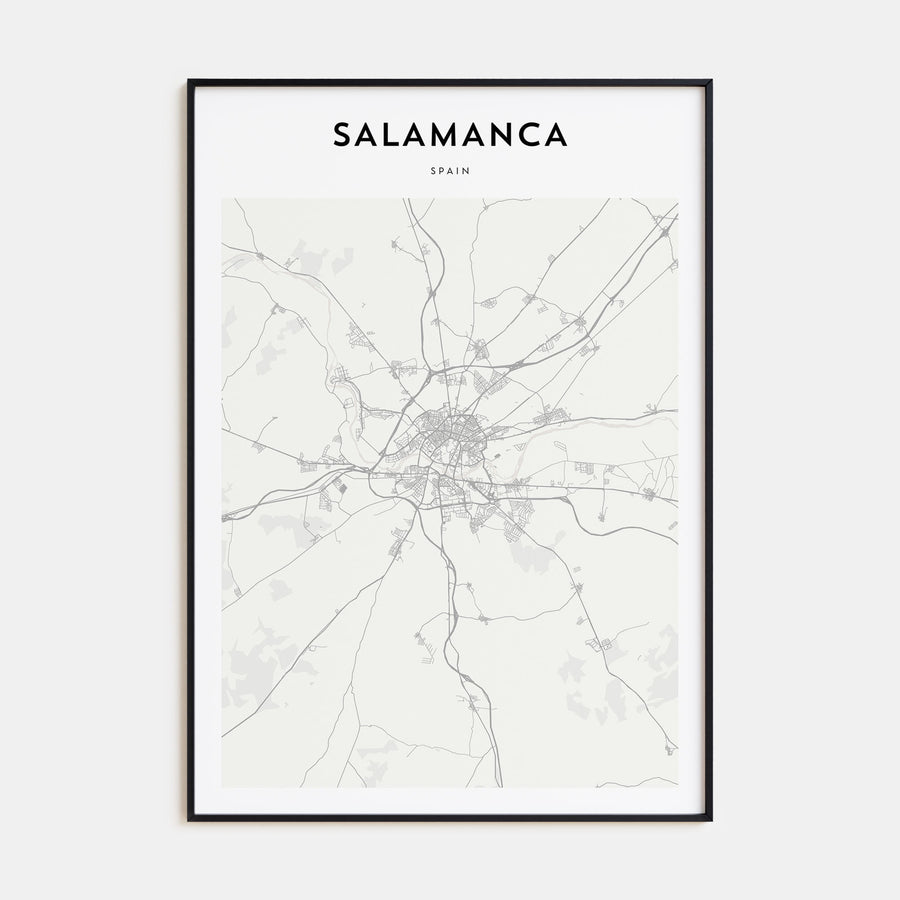 Salamanca Map Portrait Poster