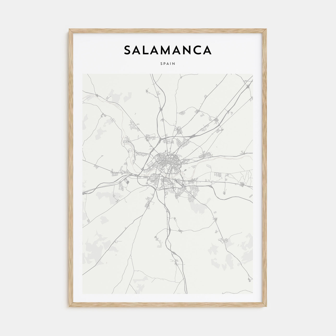 Salamanca Map Portrait Poster