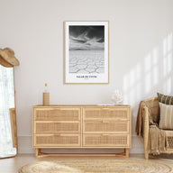 Salar de Uyuni Portrait B&W Poster