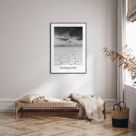 Salar de Uyuni Portrait B&W Poster
