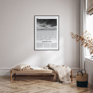 Salar de Uyuni Travel B&W Poster