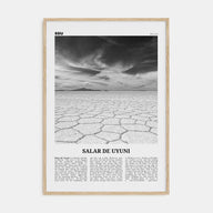 Salar de Uyuni Travel B&W Poster