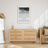 Salar de Uyuni Travel B&W Poster