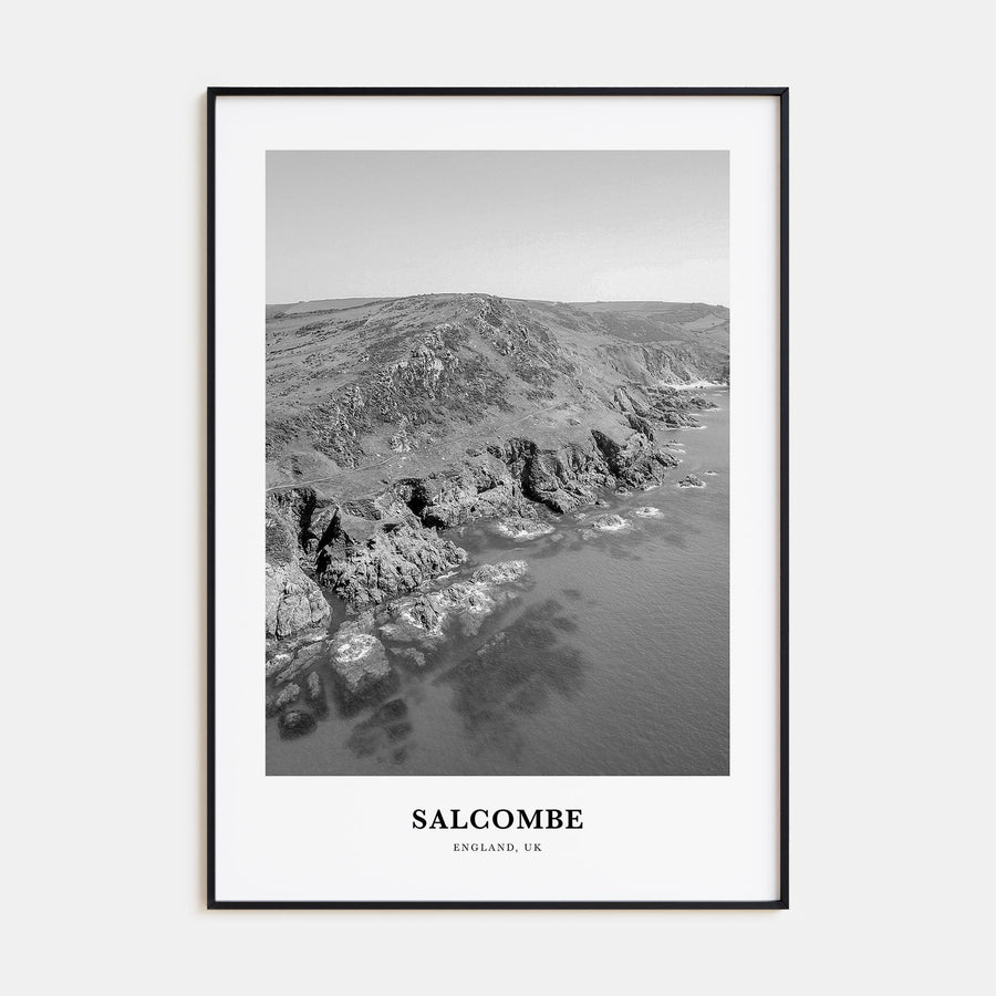 Salcombe Portrait B&W Poster