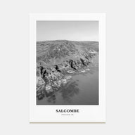 Salcombe Portrait B&W Poster