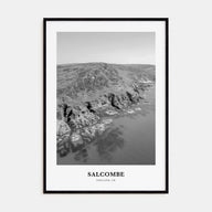 Salcombe Portrait B&W Poster