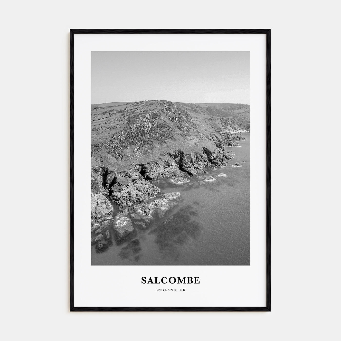 Salcombe Portrait B&W Poster