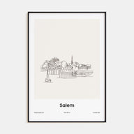 Salem, Massachusetts Drawn Poster