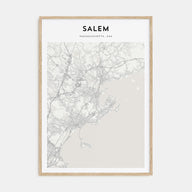 Salem, Massachusetts Map Portrait Poster