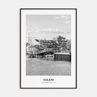 Salem, Massachusetts Portrait B&W Poster