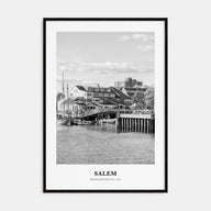 Salem, Massachusetts Portrait B&W Poster