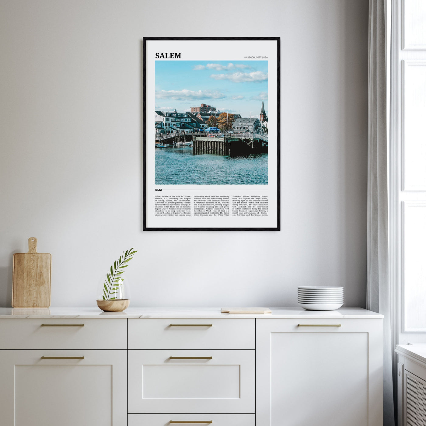 Salem, Massachusetts Travel Color Poster