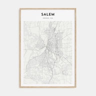 Salem, Oregon Map Portrait Poster
