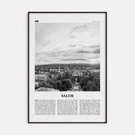 Salem, Oregon Travel B&W Poster