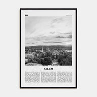 Salem, Oregon Travel B&W Poster