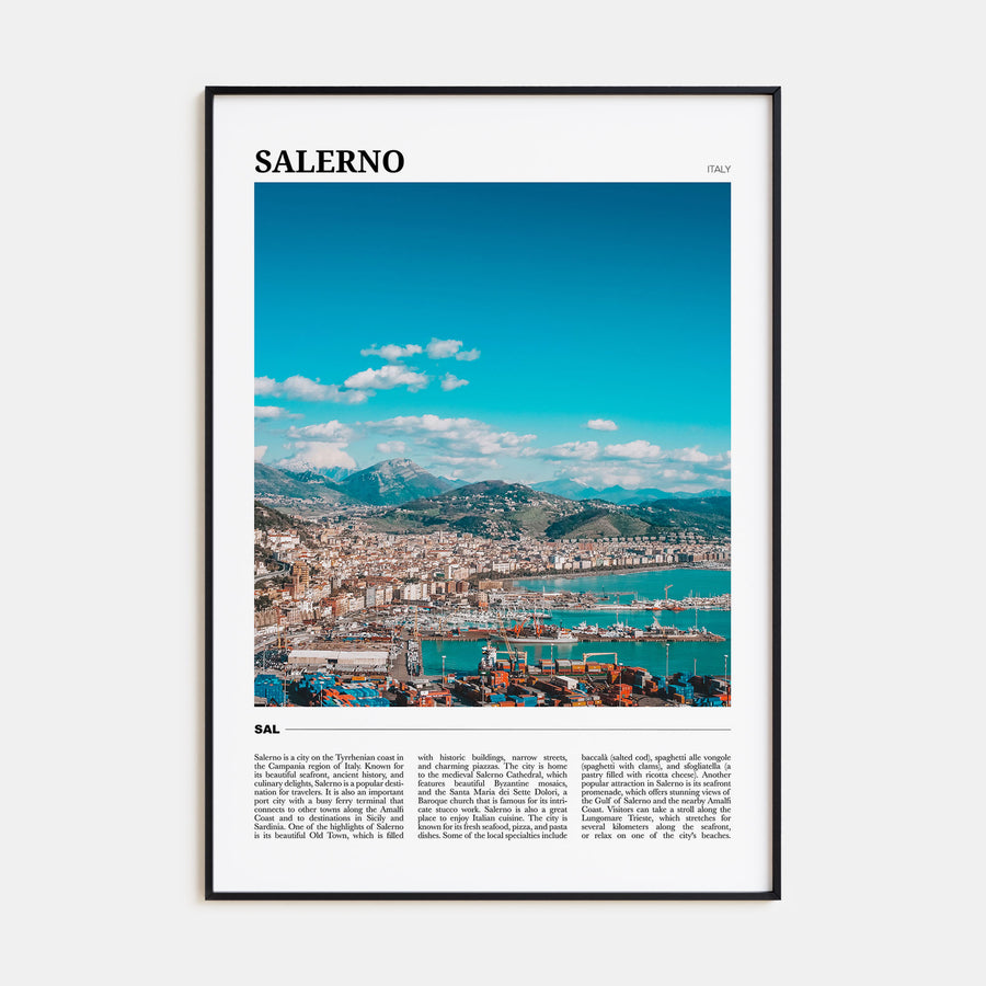 Salerno Travel Color Poster