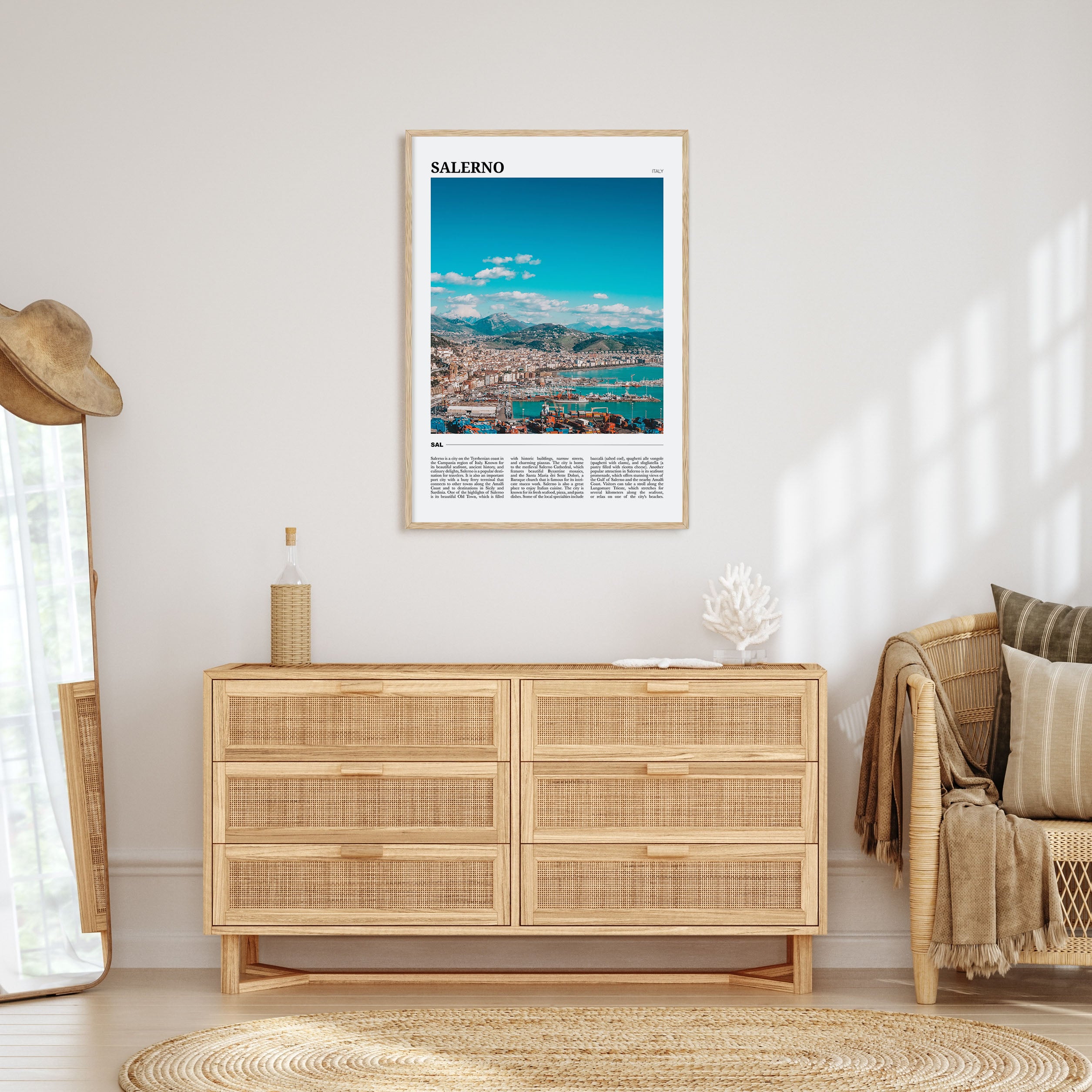 Salerno Travel Color Poster