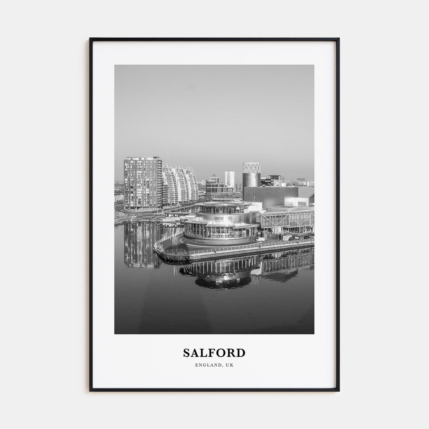 Salford Portrait B&W Poster