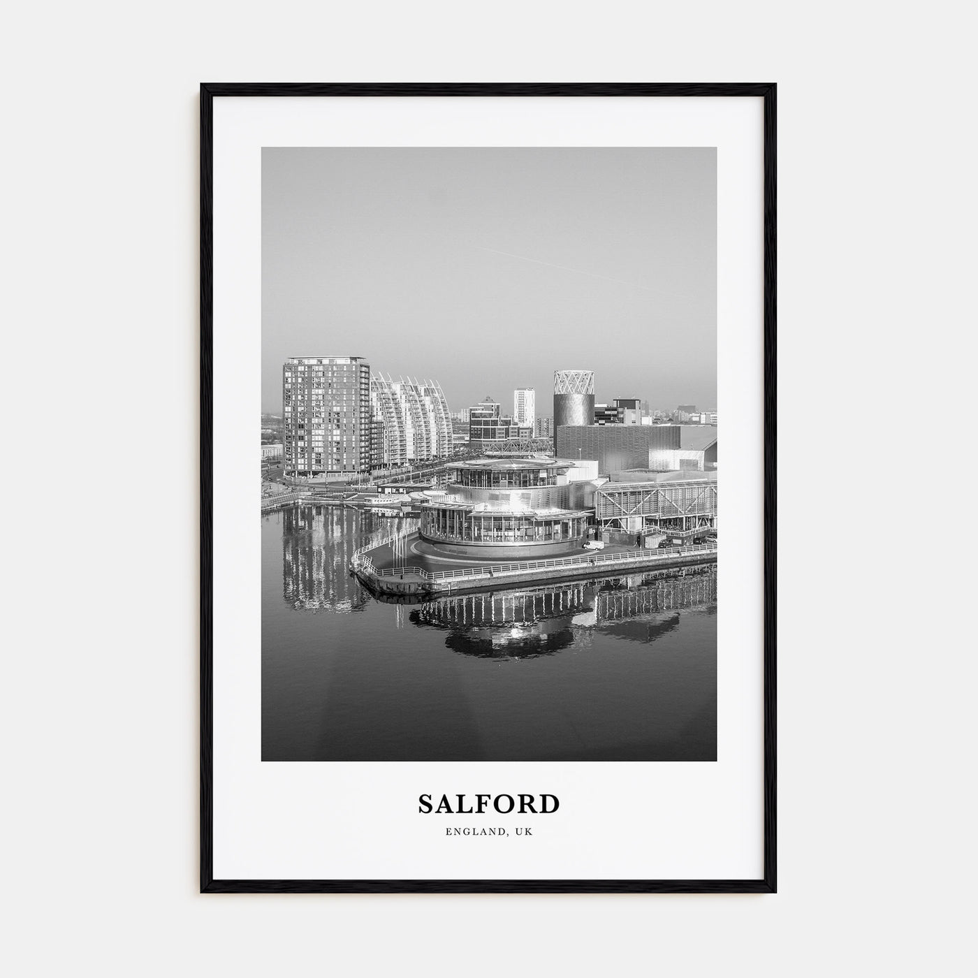 Salford Portrait B&W Poster