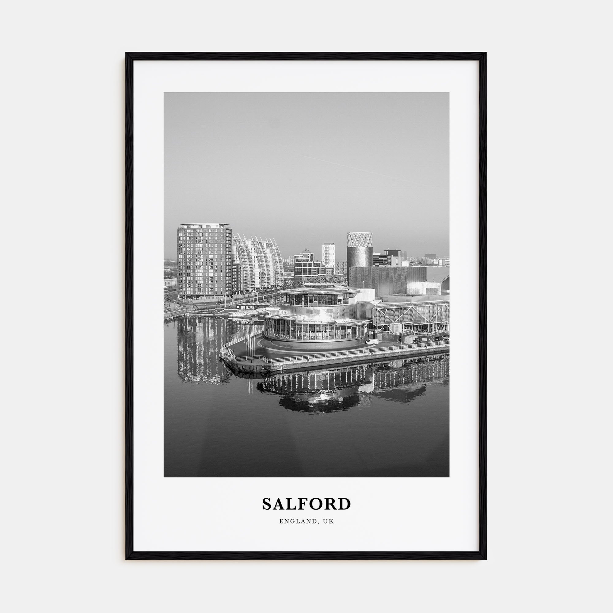 Salford Portrait B&W Poster