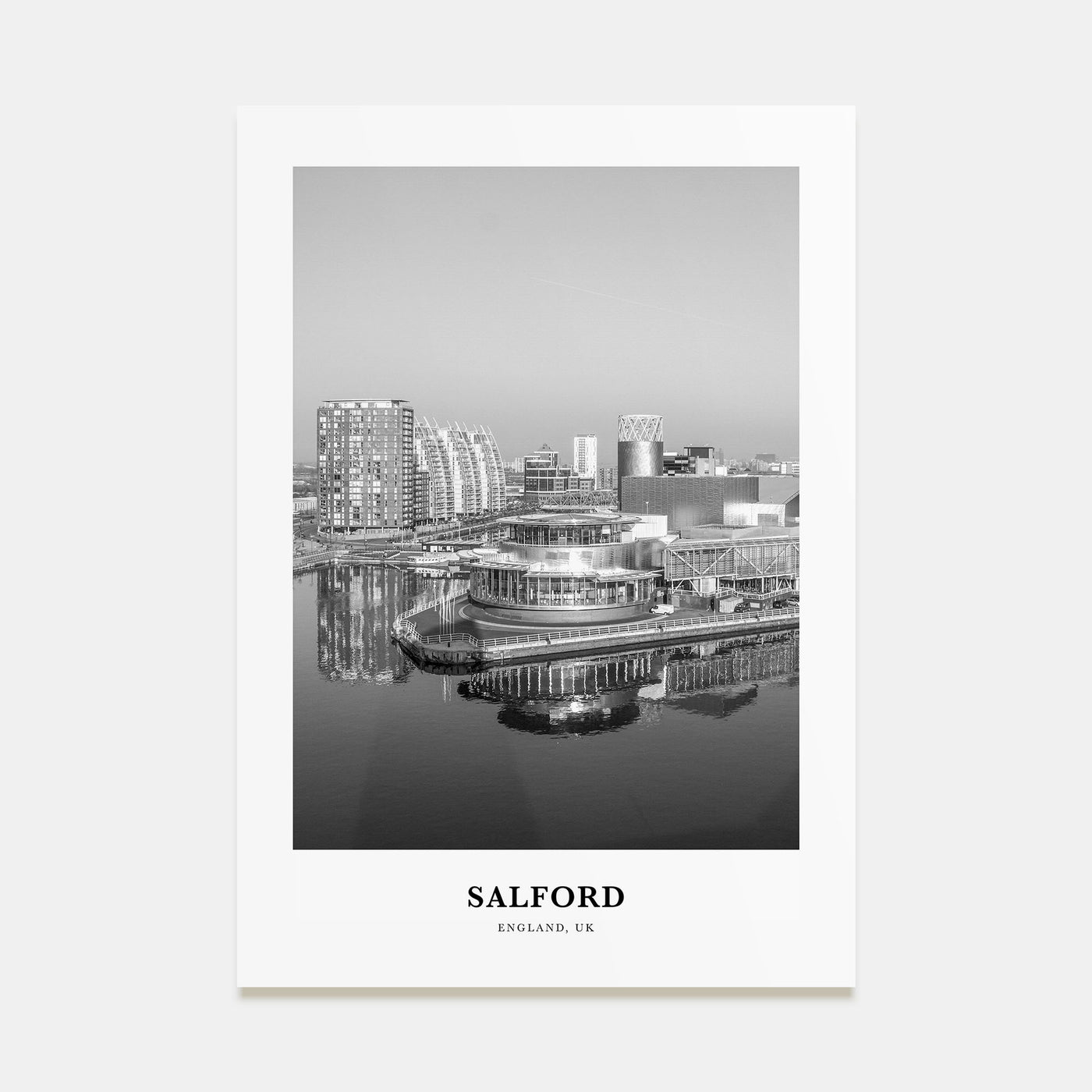 Salford Portrait B&W Poster