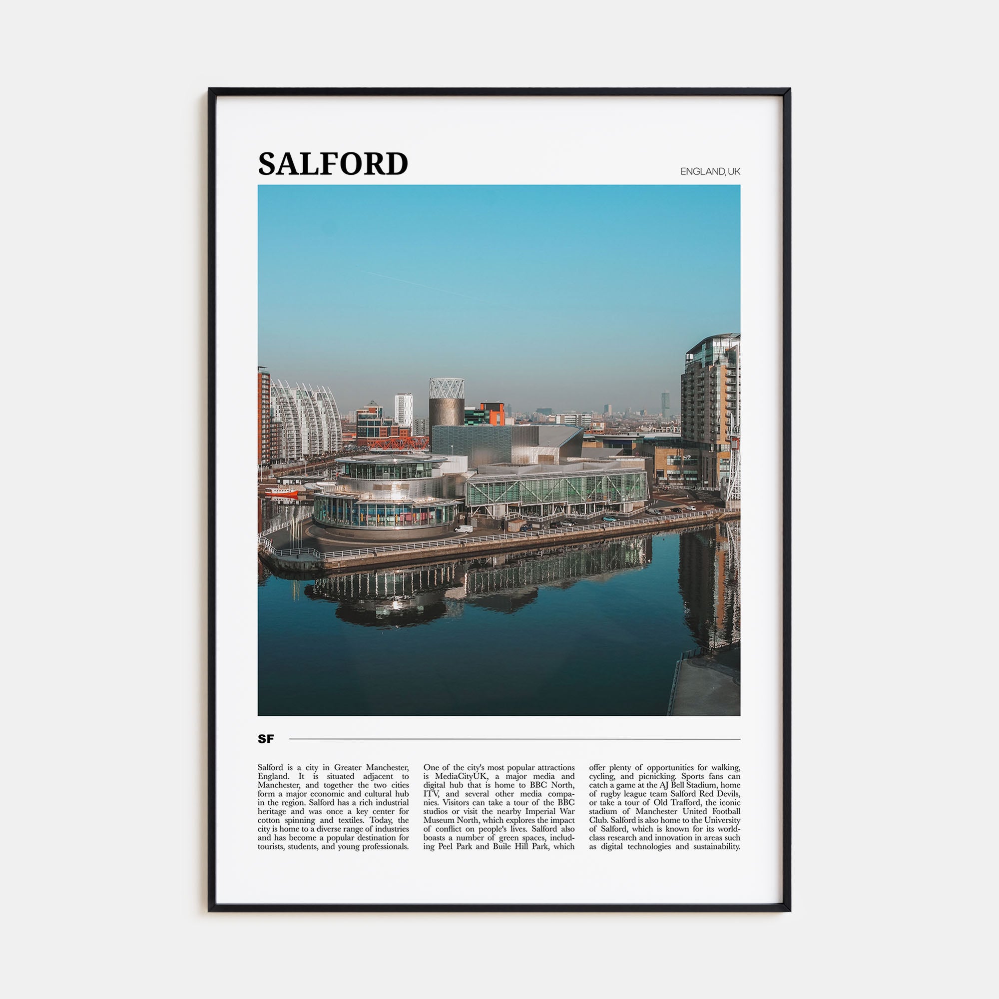 Salford Travel Color Poster