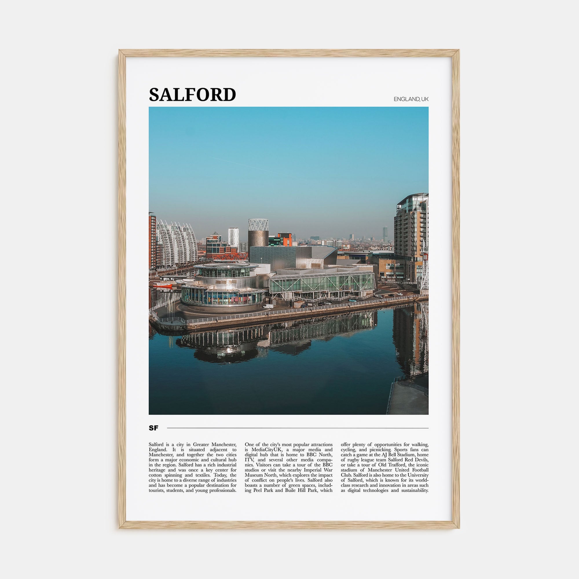 Salford Travel Color Poster