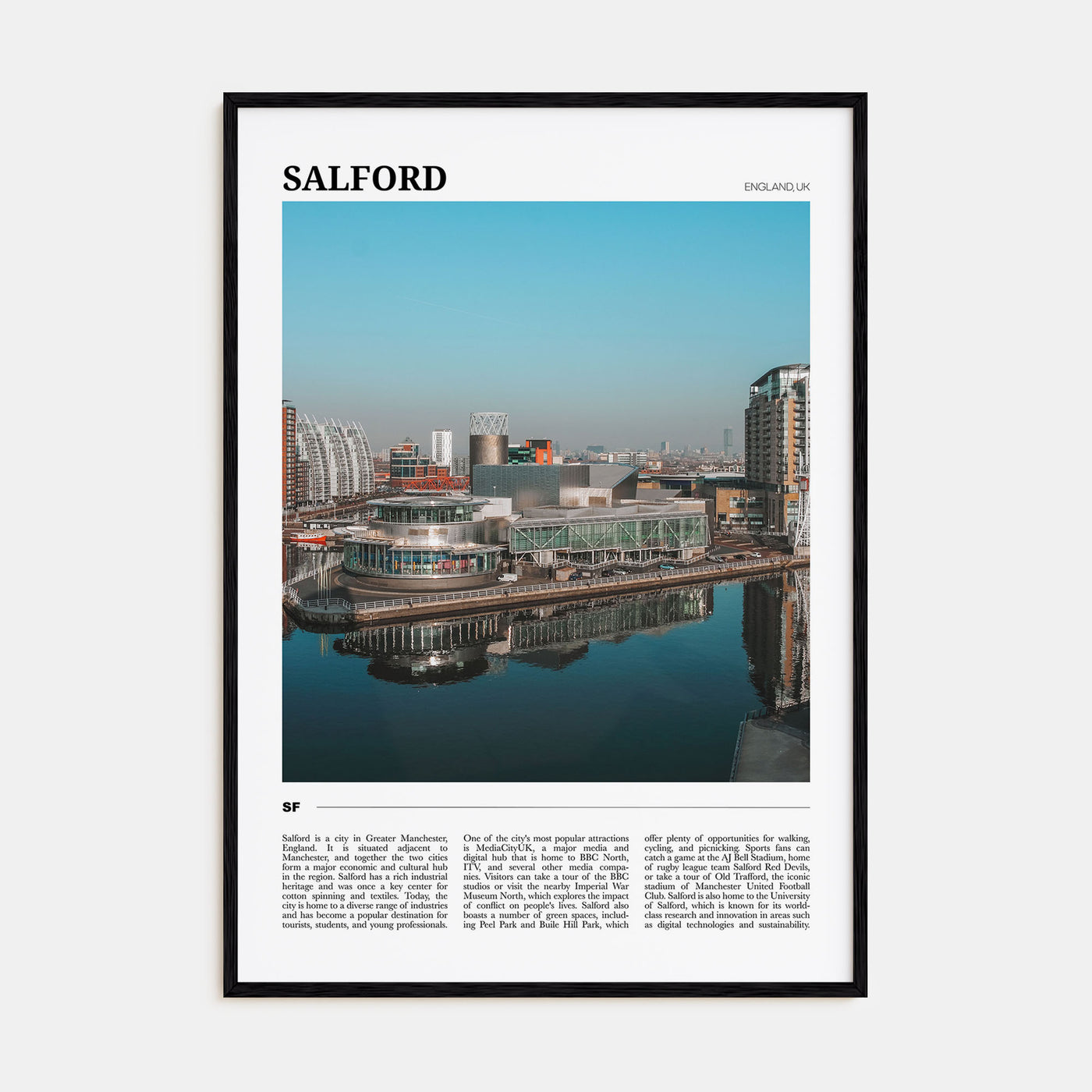 Salford Travel Color Poster