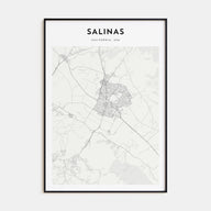 Salinas Map Portrait Poster