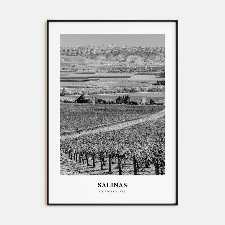 Salinas Portrait B&W Poster