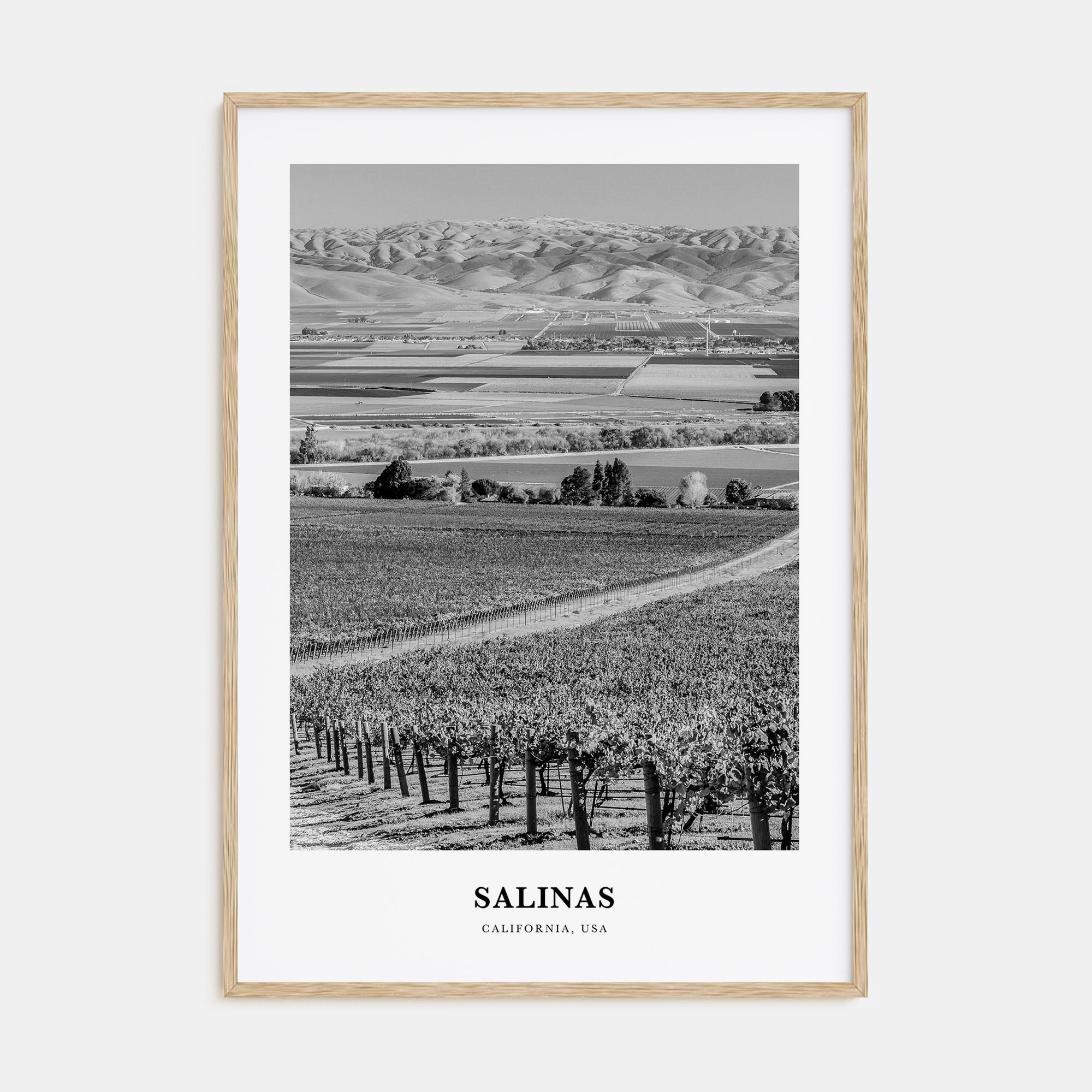 Salinas Portrait B&W Poster