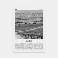 Salinas Travel B&W Poster