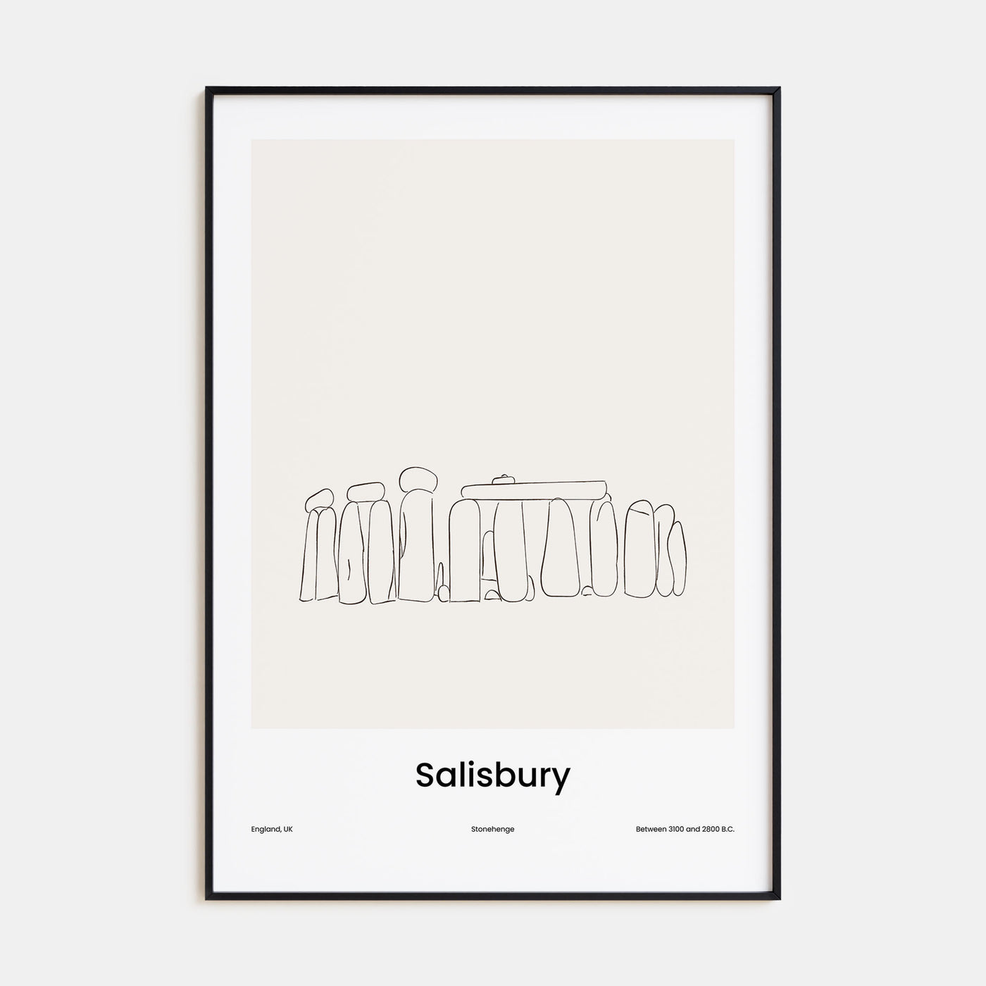 Salisbury Drawn Poster