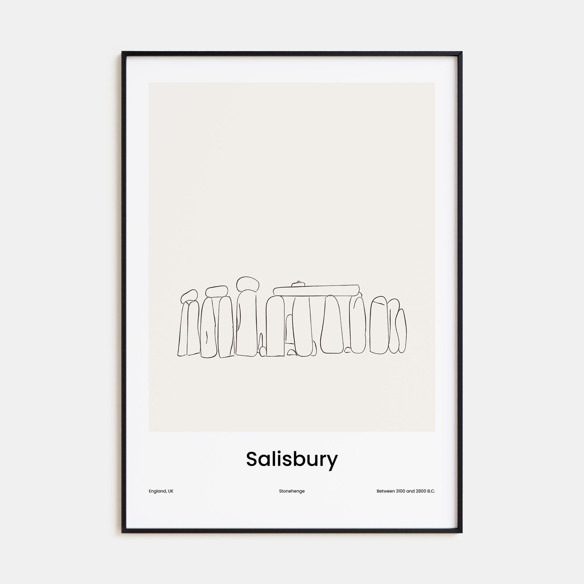 Salisbury Drawn Poster