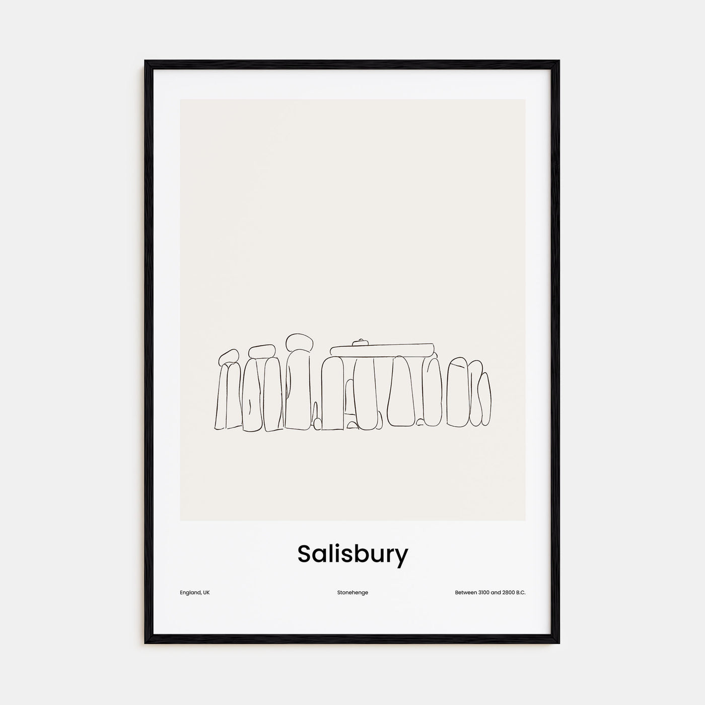 Salisbury Drawn Poster