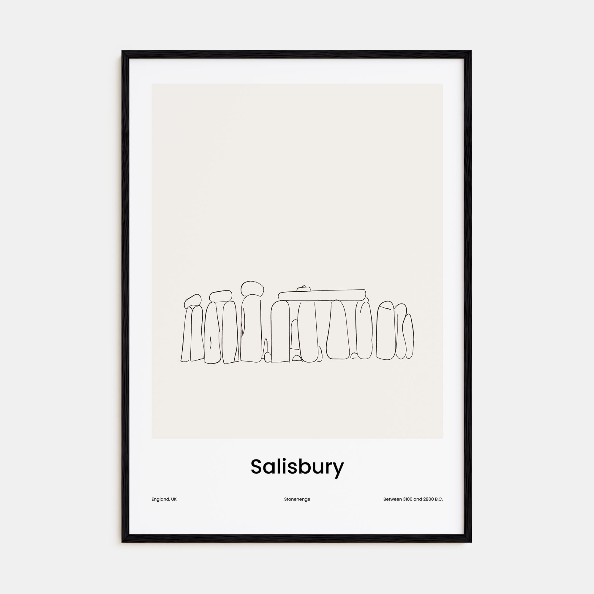Salisbury Drawn Poster
