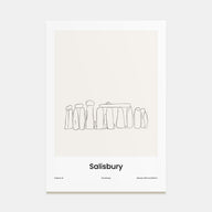 Salisbury Drawn Poster