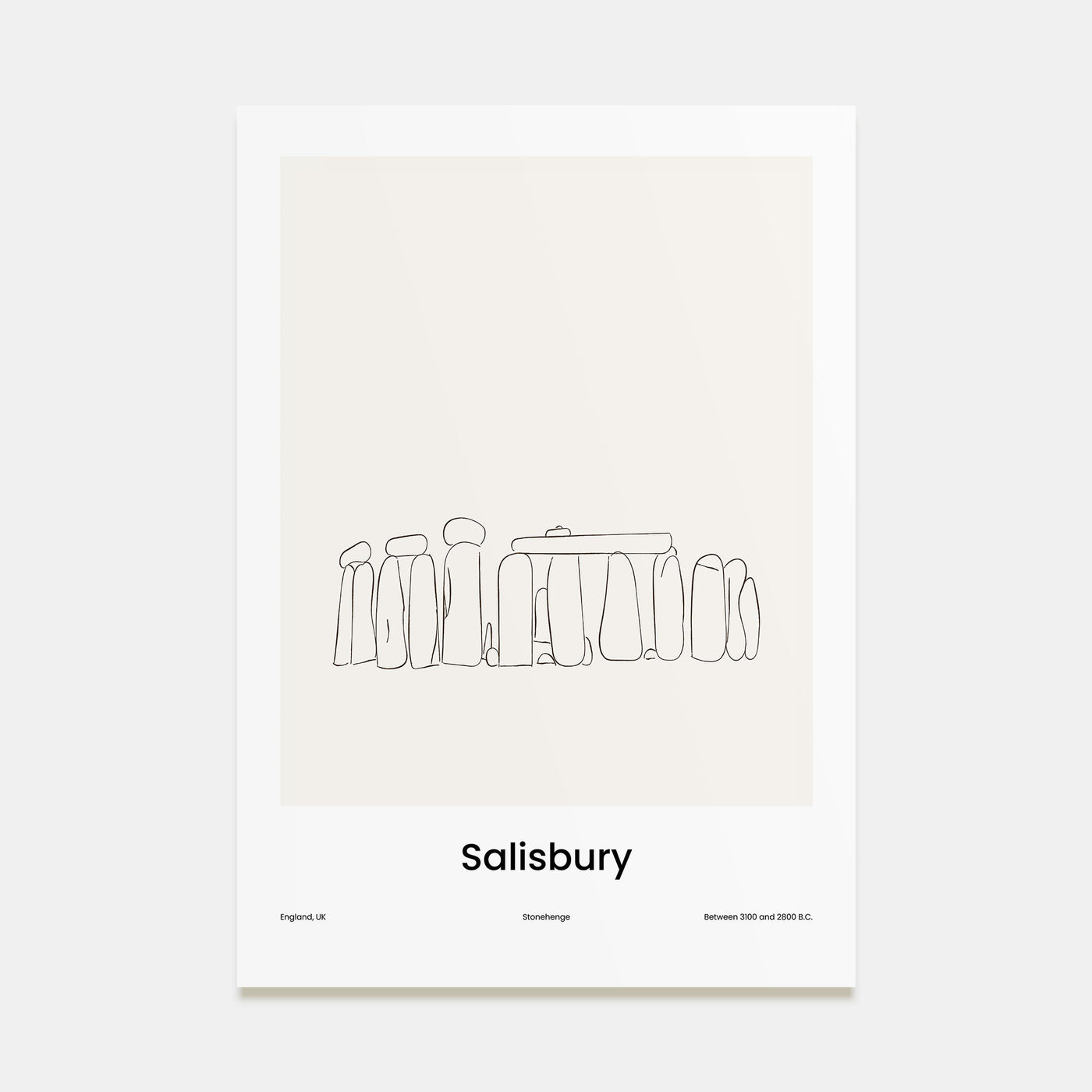 Salisbury Drawn Poster