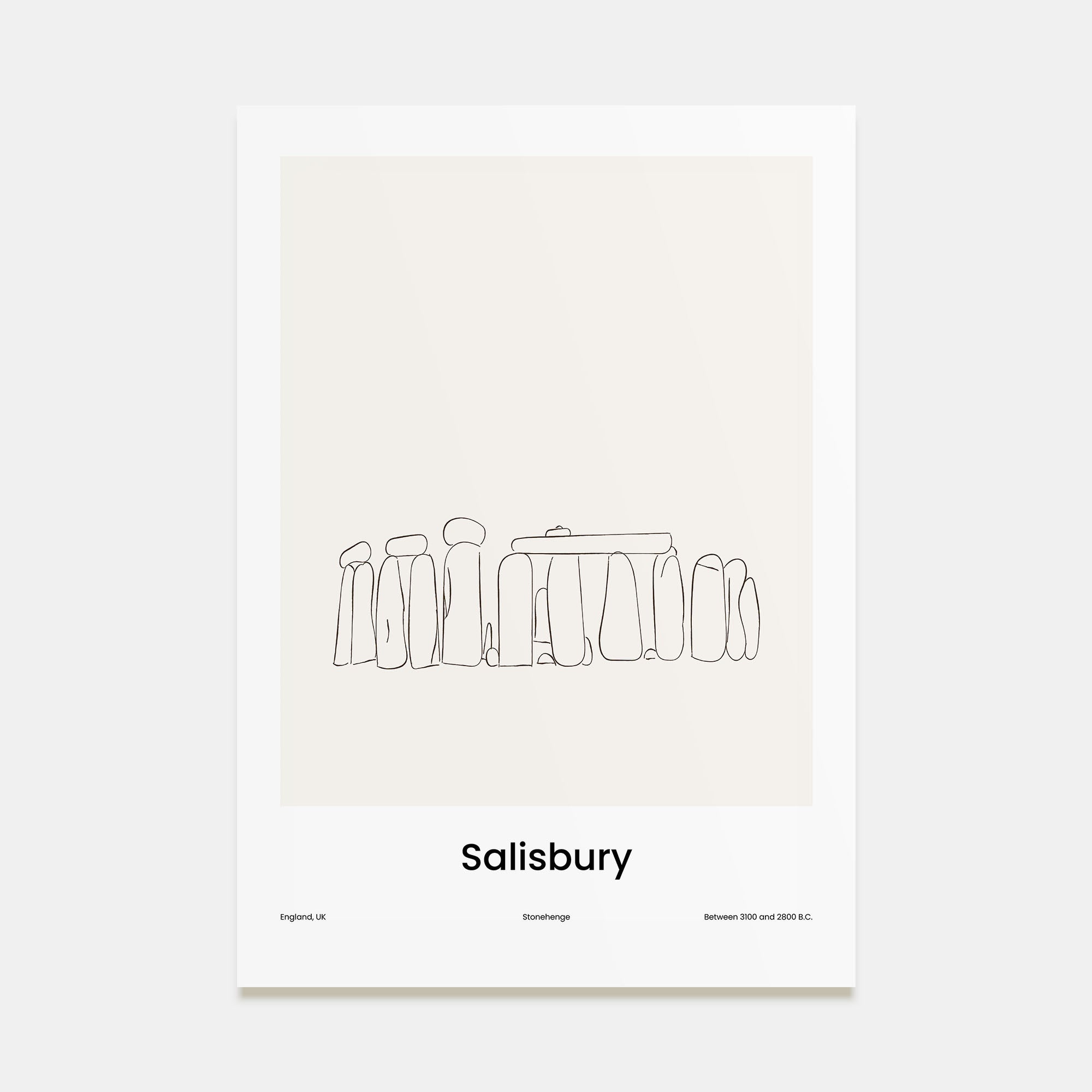 Salisbury Drawn Poster