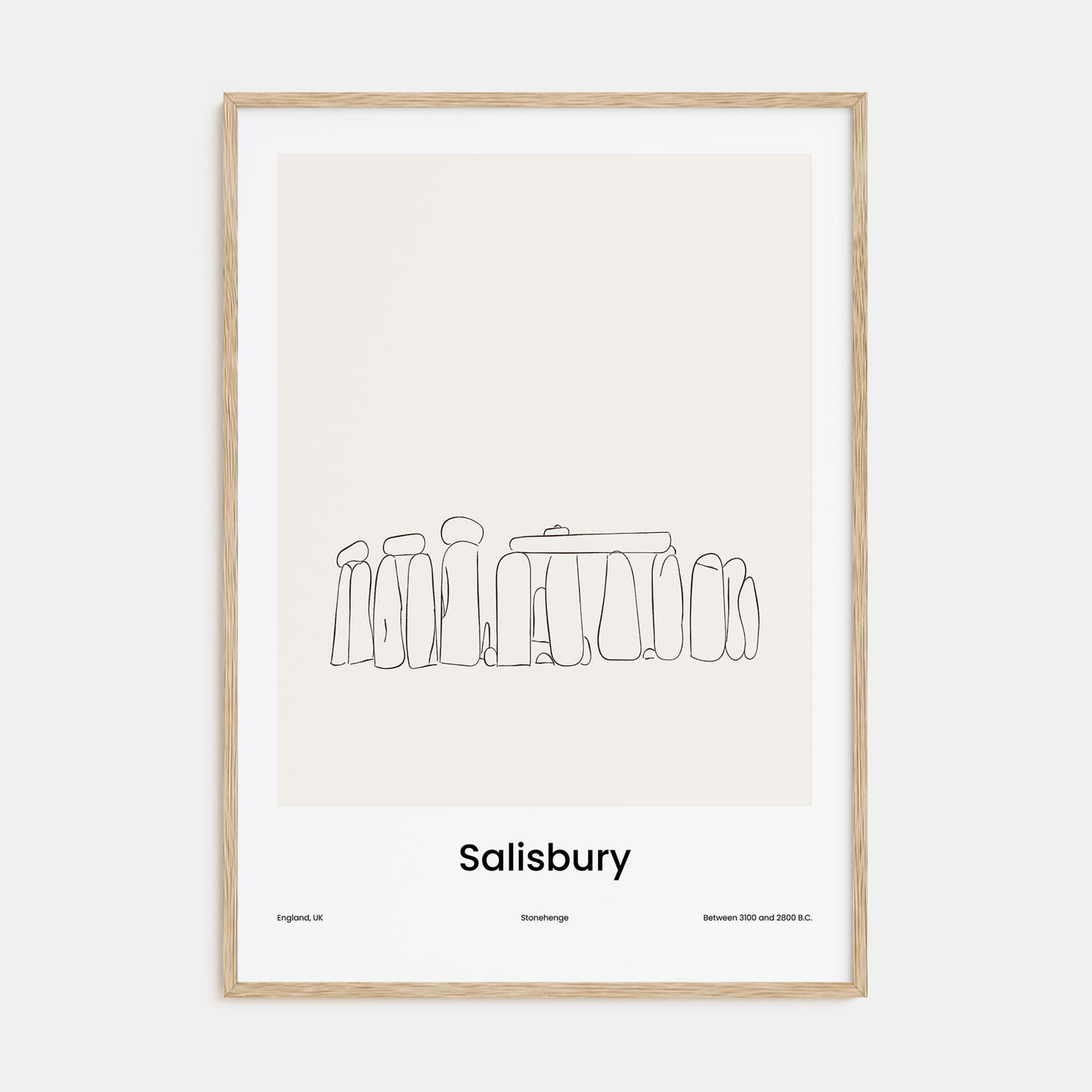Salisbury Drawn Poster