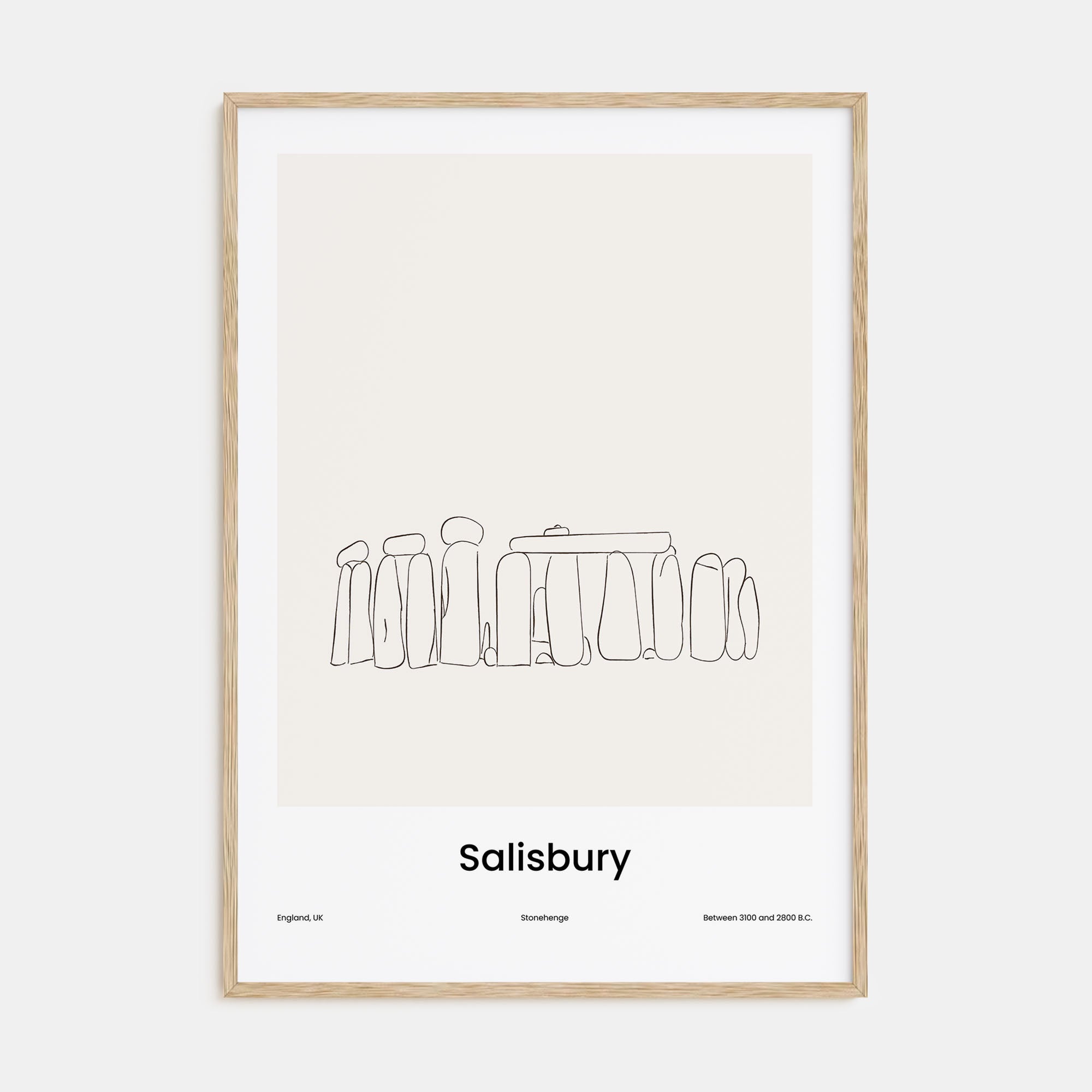Salisbury Drawn Poster