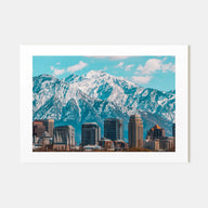 Salt Lake City Landscape Color Poster