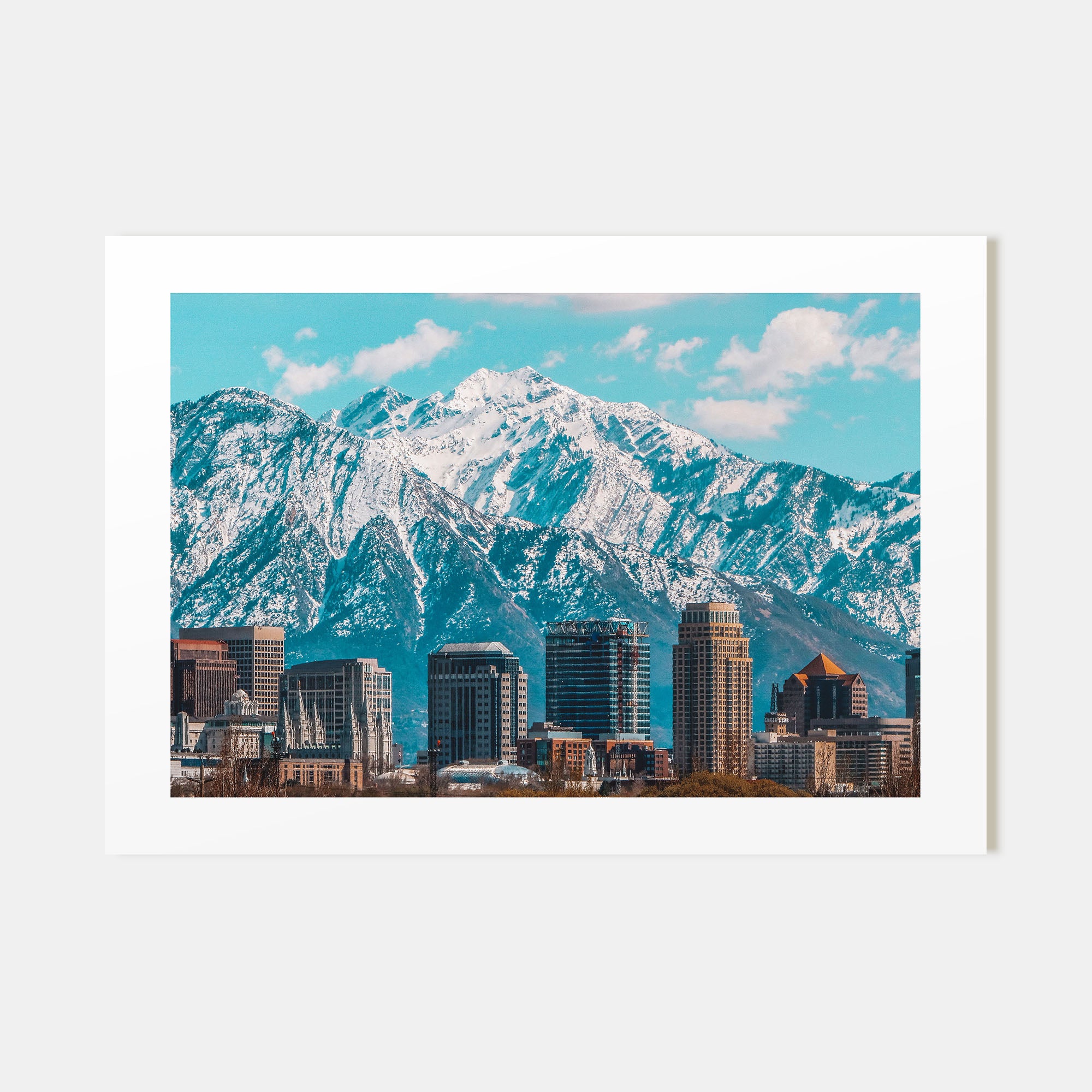 Salt Lake City Landscape Color Poster